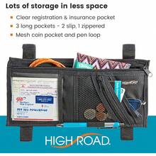 High Road Organizador de Coche para Visera - Gris - Ver 4