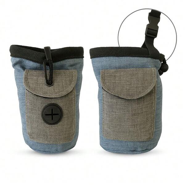 Bolsa para Passeios e Treinamento de Cães – Ideal para Petiscos, Brinquedos e Ração com Dispensador de Sacos Integrado