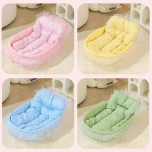 Cat Bed For Indoor Cats, Dog Bed, Soft And Washable Pet Bed For Puppy And Kitten, Pet Bed For Small Cats And Small Dogs Up To 6kg - Multicolor - View 7