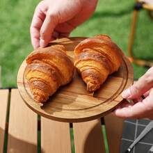 Compact Wooden Cutting Board - Natural Composite Wood, Food Safe, Multi-Purpose Kitchen Cutting Board, Food Tray, Suitable For Holidays And Daily Use, Homemade Food Prep Cutting Board - Brown - View 8