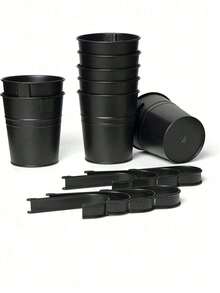 1 pieza Maceta colgante de hierro compacta, Cubo colgante con gancho extraíble, Maceta colgante, Se puede usar para suculentas, plantas verdes, plantas en maceta