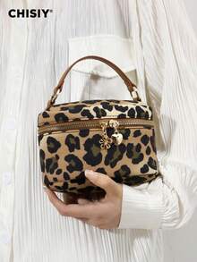 CHISIY Handmade Camouflage Military Green Drawstring Bucket Bag, Chain Shoulder Strap Crossbody Bag, Wild Girl Handbag, Zipper Closure Versatile Shoulder Bag, Suitable For Sexy Goddess, Can Be Used For Shopping, Parties, Gatherings, Campus, Gifts And Other Occasions