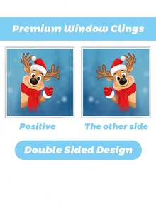 268pcs/9Sheets Christmas Window Clings For Glass, Christmas Window Decorations Snowflake Santa Reindeer Snowman Stickers For Wtiner Holiday Indoor Windows Decorations Decals,Indoor Christmas Stickers, Christmas Party Decorations,Winter Frozen New Year Party Supplies Wonderland Decorations,Christmas Decorations Home,Christmas>Decoration - Multicolor - View 9