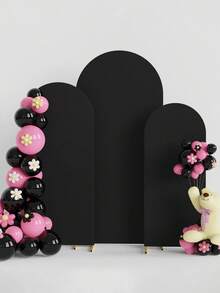 1 套/金属拱门背景支架套装带盖人造花拱门装饰(约 2m+1.8m)金色婚礼拱门支架气球拱门框架适用于生日派对性别揭晓仪式万圣节圣诞节周年纪念拱门装饰用品 - 彩色 - 查看 16