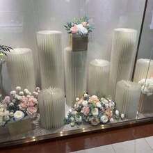 1 件/套象牙色纸板底座、可折叠纸板罗马式立柱、可折叠立柱支撑、婚礼配件、落地展示柱、带圆形上层搁板的 DIY 底座盒、可折叠纸质圆筒、婚礼蛋糕底座、生日、鲜花、理想的礼物支架、婚礼装饰、家居、房间、毕业典礼、派对、单身派对 - 彩色 - 查看 9