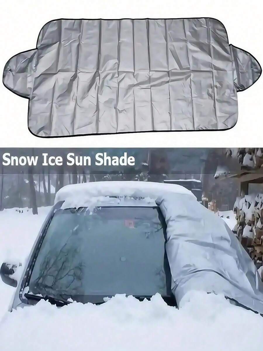1/2/5 Stücke Auto Windschutzscheiben Sonnenschutz, faltbarer Sonnenblendenschutz, effektiver UV-Schutz, tragbarer Windschutzscheiben-Sonnenschutz für die meisten Fahrzeuge, Wärmeisolierung, schützt das Auto vor Schnee, Sonnenlicht und Regen - einfach zu installieren und zu entfernen, Outdoor-Sonnenschutz und Schneeabdeckung