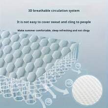 [Popular Choices] 1pc Breathable Soft Bedding Pillows, Relax Neck Support Pillows, Easy And Comfortable Sleep, Removable - Blue - View 3