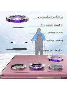 Camera Lens Protection Diamond Film Kit Compatible For Sam Sung Galaxy A14 A15 A34 A54 A15 A16 A35/A55 S23 S24 FE S25+ULTRA Redmi Xiao Mi Note 12 13 14 Poco X5 X6 C65 Moto G14 24 15 35 85 84 75 - 藍色 - 查看 5