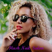 Fall Press On Nails Long Acrylic Almond Fake Green Full Cover For Women