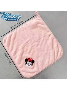 Disney 5pcs/1pc, Disney Cartoon Theme Square Towel Gift Box Set, Mickey Soft Coral Fleece Towel, Hand Wash, Highly Absorbent, Knitted Fabric, Suitable For Bathroom Home, Minnie Face Towel And Hand Towel, Suitable For Various Festivals, Birthday Gifts Back To School Dish Cloths Kitchen Towel