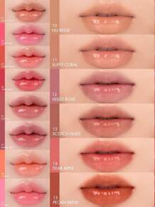 Rom&nd Romand GLASTING MELTING BALM 12 VEILED ROSE, Hidratante, Não Pegajoso, Brilhante e Luminoso, Cor Natural, Ideal para Maquiagem Leve, Batom Líquido Ultrabrilhante e Hidratante, K-Beauty, Maquiagem Coreana, 3,5g/0,15oz