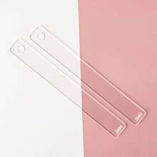 1pc/2pcs 2/3/4/5/6mm Transparent Acrylic Solid Rolling Pin Clay Thick Ruler Acrylic Rolling Track Clay Depth Pottery Auxiliary Tool