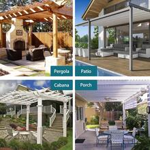 4pcs Elegant Breathable Outdoor Sheer Curtains | Semi-Transparent, Lightweight Polyester, Machine Washable, With Rod Pocket For Patio, Porch, Gazebo, And Backyard - All-Season Decorative Drapes, Garden Curtain