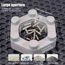 1 件双层 EVA 猫砂垫，可水洗防追踪防溅猫砂盆垫，猫用品