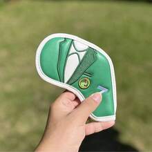 10pcs Waterproof Golf Iron Head Covers- PU Material For Ultimate Club Protection And Longevity - Green - View 6