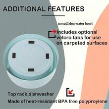 750ml Cat Dog Water Bowl Dispenser No Spill Water Bowl For Dogs Travel Water Bowl,No Messy Splashes Spilling Or Drips For Dogs & Cats 25OZ - Multicolor - View 8