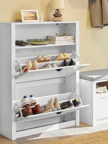 SoBuy FSR87-BR Schuhkipper Schuhschrank schmal mit 2 Klappen Schuhregal mit 4 Ablageflächen Schuhkommode mit Zusatzfach Schuhablage Braun BHT ca.: 80x110x24cm Schmaler Schuhschrank Schrank Schuhe Schuh Schrank Schuhaufbewahrung Schuhaufbewahrungsschrank Schuhaufbewahrungstruhe Schuhbank Schuhe Schrank Schuheschrank Schuhkasten Schuhkipper Schuhkommode Schuhregal Schuhregal Geschlossen Schuhregal Schmal Schuhregal Schmal Geschlossen Schuhschrank Schuhschrank Geschlossen Schuhschrank Hängend Schuhschrank Mit Türen Schuhschrank Schuhschränke Schuschrank Shoe Cabinet Aufbewahrungsbank Aufbewahrungsschrank Aufbewahrungstruhe Ayakkabı Dolabı Ayakkabılık Dolap Flurschrank Eingangsbereich Braun MDF (E1) 80x24x110 cm - Weiss - Übersicht 1