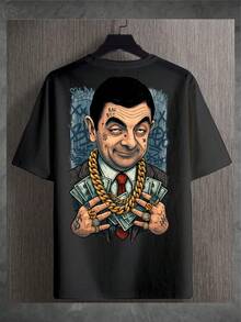 Bean T-Shirt Luxury Streetwear T-Shirt Unisex Fashion - 鉛灰色 - 查看 1