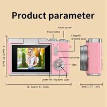 Cámara digital compacta recargable con zoom óptico 18X, 48MP de resolución, enfoque automático, resolución 4K, detección de rostros y pantalla de 2.8" - LK-007 Marrón - Ver 11