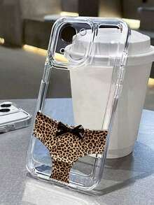 2pc Transparent Cool Space Case Leopard Print Inner Lining TPU Protective Phone Case Suitable For  13 14 15 16 Pro Max 17 17 Pro 17 Air 17 Pro Max,  11 12 Pro Max X XR XS Max 16 16 Pro 16 Plus 7 8 Plus 13 Mini 12 Mini 15 Pro Max, 14 Pro 14 Plus 15 Plus, Fashionable, Shockproof, Waterproof, Personalized, Artistic, Cute Couple DesignFOR-YOUR-BELOVED-PHONE Christmas Gifts Christmas Gifts - 款式1(1件) - 查看 9