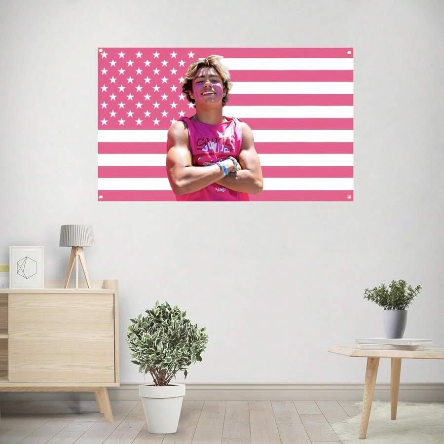 Malachi Barton Flag Tapestry Polyester 90g Printed Wall Hanging For College Dorm, Bedroom, Living Room, Home Decor, Beautiful Art Tapestry, Ideal Holiday Gift - Multicolor - View 1