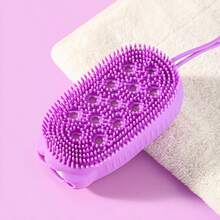 2pcs Silicone Bath Brush - 2-In-1 Cleaning & Massage, Enhance Bathing Experience - Multicolor - View 6