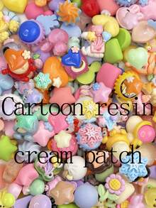 12/22/32/50 件彩色混合卡通狗饰物迷你树脂平背 - 适用于 DIY 美甲、剪贴簿、婚礼耳环和珠宝工艺、卡通动物装饰 - 混色 - 查看 2