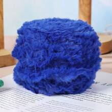 Big Ball 100 Grams Faux Fur Soft Yarn 100% Polyester Yarn For DIY Crochet Knitting Projects Like Throw Blanket Scarf Hat & Other Hometextile Products