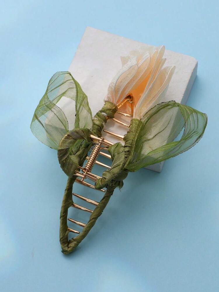 バレンタインデー ボヘミアン風 フラワーデザイン ヘアクロー バレンタインクリップ ヘアクリップ ヘアジョークリップ ヘアクランプ ヘアクラッチ ヘアクロークリップ、学校用品、大学生、秋冬レディースヘアアクセサリー、バケーション衣装、バレンタインデーのギフト - マルチカラー - 見る 5