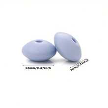 100 Stücke/50 Stücke 12mm Silikon Abakus Perlen, 13 Farben Silikon Rundperlen für Schlüsselanhänger, DIY Halskette, Armband, Schmuckherstellung