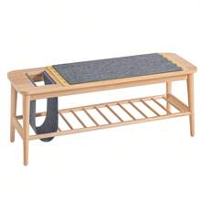 SoBuy Schuhbank, Schuhablage, Flurbank, Bettbank, Bettendhocker mit Aufbewahrungstasche, 110cm Länge x 37cm Tiefe x 44cm Höhe, HFSR02-N Schuhschränke Schuhbank Schuhbank Für Den Eingangsbereich Schuhbank Mit Sitzfläche Schuhregal Schuhschrank Schuhschrank Mit Schublade Schuhschrank Mit Sitzbank Schuhschrank Schwarz Schuhtruhe Shoe Rack Shoes Cabinet Sitzbank Sitzbank Esszimmer Sitzbank Mit Stauraum Sitzbank Stauraum Sitztruhe Mit Stauraum Truhenbank Truhenbank Mit Stauraum Bank Mit Stauraum Garderobe Mit Sitzbank Kleiderablage Schlafzimmer Schmaler Schuhschrank Eingangsbereich Khaki Buche 110x37x44 cm