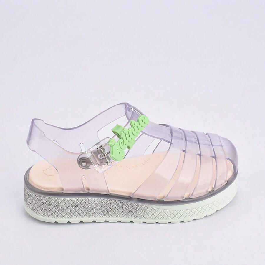 Kidy Calçados Sandália Infantil Menina  Kidy Gloss Belinha Marine Fashion Estilosa Confortável Leve - Verde Menta - Visão 1