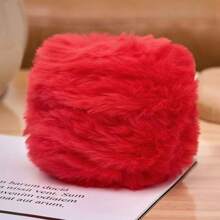 Big Ball 100 Grams Faux Fur Soft Yarn 100% Polyester Yarn For DIY Crochet Knitting Projects Like Throw Blanket Scarf Hat & Other Hometextile Products