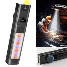 KENSUN 1pc Portable EDC Flat Flashlight, Rechargeable C-Type LED Flashlight With Clip And Magnet, Waterproof Outdoor Emergency Camping Light - As Shown In the Figure - View 3
