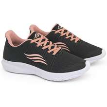 Women's Sports Shoes For Walking, Gym, Lightweight, Comfortable, For Physical Activities, New Release, Promotion - 黑色和粉紅色 - 查看 4