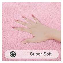 Bathroom Rugsof 3, Bath Mats Non Slip Washable - Soft Absorbent Shower Rugs For Tub Floor & Toilet - Blue Runner Rug, Yellow - As Picture 426 - View 2