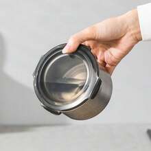 1pc/3pcs Stainless Steel Sealed Container Drum; Kitchen Bucket; Fresh Grain Vegetable Pasta Kitchen Food Organizer, Tea Set.