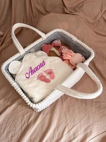 Bộ quà tặng cao cấp cá nhân hóa cho bé sơ sinh - 5 món đồ thiết yếu | Yếm mềm, khăn quấn ấm áp và chăn bông | Hộp kỷ niệm thêu tùy chỉnh - Hoàn hảo cho các dịp lễ và tiệc mừng bé sơ sinh, đa chức năng, trang trí, chữ cái tùy chỉnh, thời trang, hiện đại, đầy màu sắc, dễ thương, giản dị, cá nhân hóa, độc đáo, tùy chỉnh, quà tặng lý tưởng cho nam, quà tặng lý tưởng cho nữ, hộp đựng đồ du lịch. - Nhiều màu - Xem 4