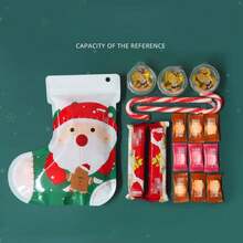 Bolsas de regalo de Navidad, bolsas de regalo de mano premium, bolsas de embalaje de recuerdos de plástico