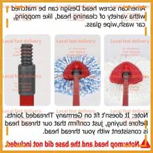 Local Devery-YOUBEI-Qulable Spin Mop Replacement Handle - Mop Stick Compatible With O-Cedar Spin Mop, 4-Section 30" To 58" Mop Handle Replacement Stick, EasyWring Mop Handle For Floor Cleaning(Mop Head&Base Not Include) - 紅色 - 查看 3