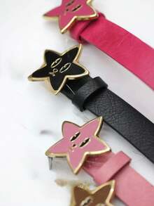 cinto  infantil / cinto estrela  colorido - Marrom - Visão 7