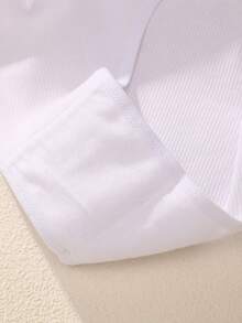 5条装女士多色罗纹舒适透气低腰性感内裤 - 黑與白 - 查看 9