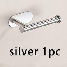 5/1 Peça Suporte de Papel Higiênico sem Furos, Suporte Adesivo para Rolo de Papel, Suporte de Papel Toalha de Aço Inoxidável, Suporte de Guardanapo Absorvente, Suporte de Papel Higiênico, Suporte de Papel Toalha de Banheiro, Suporte de Papel Toalha, Preto, Prata, Dourado, Acessórios de Banheiro, Sem Perfuração, Montado na Parede, Prateleira de Armazenamento de Banheiro, Equipamento de Hardware de Banheiro, Decoração de Banheiro, Armazenamento de Papel Toalha em Dormitório Durante a Temporada Escolar