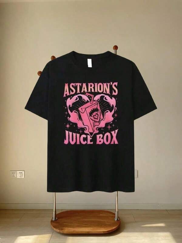 4 Funny Astarion Juice Box Pattern Tshirt For WomenRetro Fashion Aesthetic TshirtSummer Casual Extra Large T-Shirt
