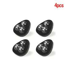 4/8pcs Mini Self-Adhesive Swivel Casters, 360° Rotation, ABS Rotating Rollers For Home And Kitchen Use