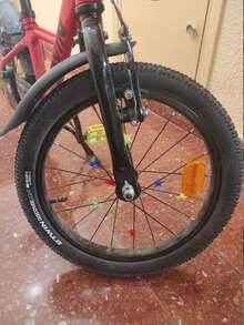 30/60 Stück bunte Fahrrad Speichen Perlen Plastikclips, universelle Fahrrad Rad Dekorationen, passend für die meisten Standard Fahrrad Speichen - Sternform, Farbverlauf - Verschiedenfarbig - Übersicht 5