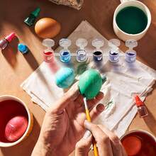 600-30 件空油漆罐,100-5 条丙烯酸迷你油漆容器,带盖条存储,适用于教室、学校艺术和工艺品绘画、学校绘画艺术节(3 毫升/0.1 盎司) - 彩色 - 查看 7