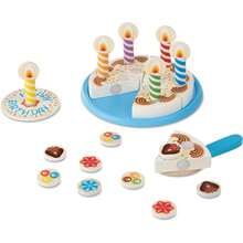 & Doug Pastel de Fiesta de Cumpleaños, Alimento de Juego, Juguete de Madera, Ingredientes para Combinar y 7 Candelas, Construcción Resistente (34 Piezas) - 1 - Ver 10
