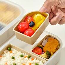 950ml Portable Plastic Lunch Box With Detachable 3 Compartment, Microwave Divided Bento Box, Fruit Salad Food Storage Container, Refrigerator Fresh-Keeping Box, Microwave Lunch Container For Student Adult Use In School, Office, Picnic, Back To School - Multicolor - View 5