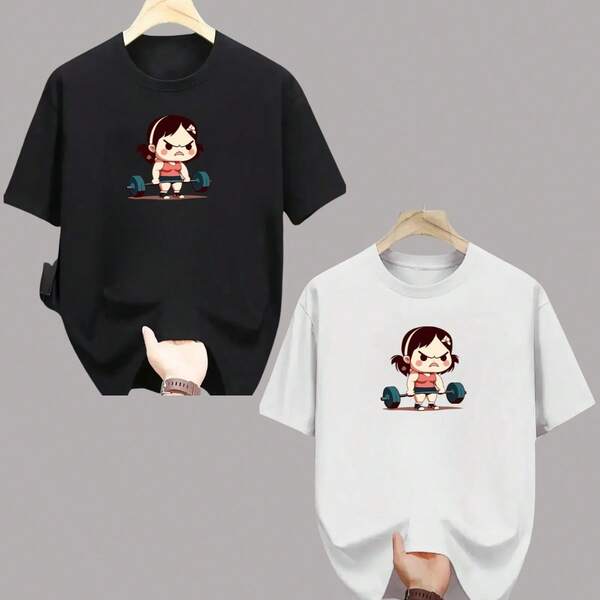 Kit 2 Camiseta Masculina Camisa Unissex Algodão Blusa Premium Lançamento Dia dos Pais